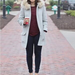 J.Crew chateau parka in Italian stadium cloth